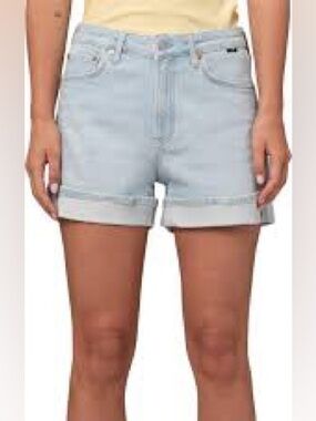 Light Wash Denim Roll-Hem Women's Shorts By H&M &Denim